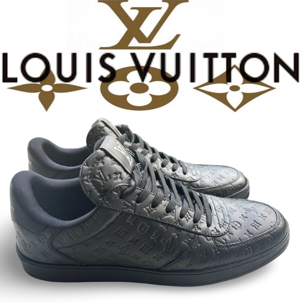LOUIS VUITTON Rivoli Sneakers 'Black Mini Monogram.